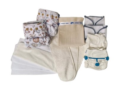 Startovací sada látkových plen pro novorozence