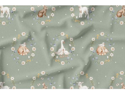 Jooppi AIO Pants novorozenecká - Vesnické jaro