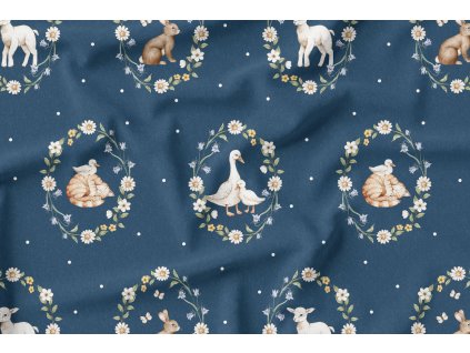 Jooppi Kalhotková plena Coolmax OS Vesnické jaro tm. modrá