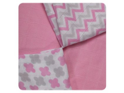 26979 bambusove plenove ubrousky xkko bmb b s scandinavian baby pink mix 30x30 cm 9ks