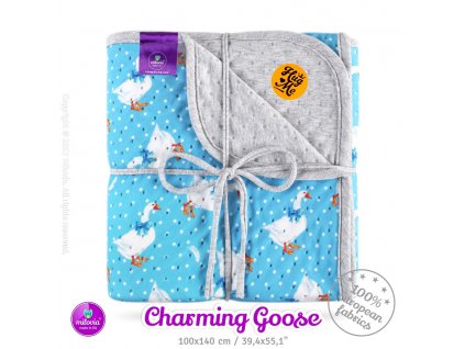 milovia dotness blanket 100x140 cm charming goose 2