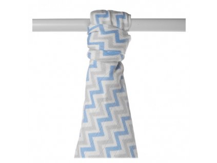 bambusova osuska xkko bmb 90x100 baby blue chevron 1b1