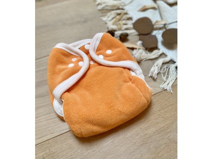 Popolini Jednovelikostní kalhotková plena OneSize SOFT oranžová