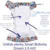 Smart Bottoms Dream Diaper 2.0 Aqua Floral