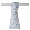 bambusova osuska xkko bmb 90x100 baby blue chevron 1b1