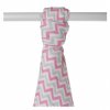 bambusova osuska xkko bmb 90x100 baby pink chevron 2c9