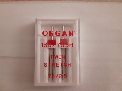 Dvojjehla ORGAN 705 H-ZWI STRETCH 75/2,5 - 2 ks v krabičce