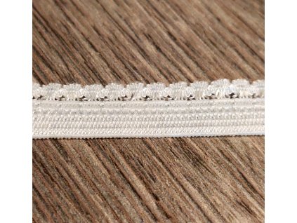 Pruženka ozdobná prádlová 10,5 mm bílá