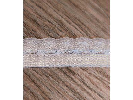 Pruženka ozdobná prádlová 14 mm bílá