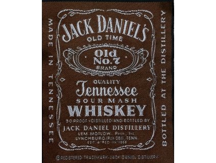 Nášivka JACK DANIEL´S Tennessee whiskey hnědá10 x 12 cm