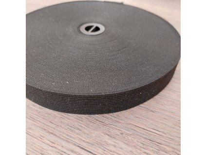 Guma, pruženka prádlová, šíře 20 mm ČERNÁ