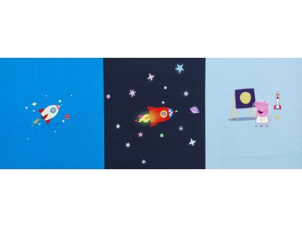 Trojpanel Peppa a vesmír