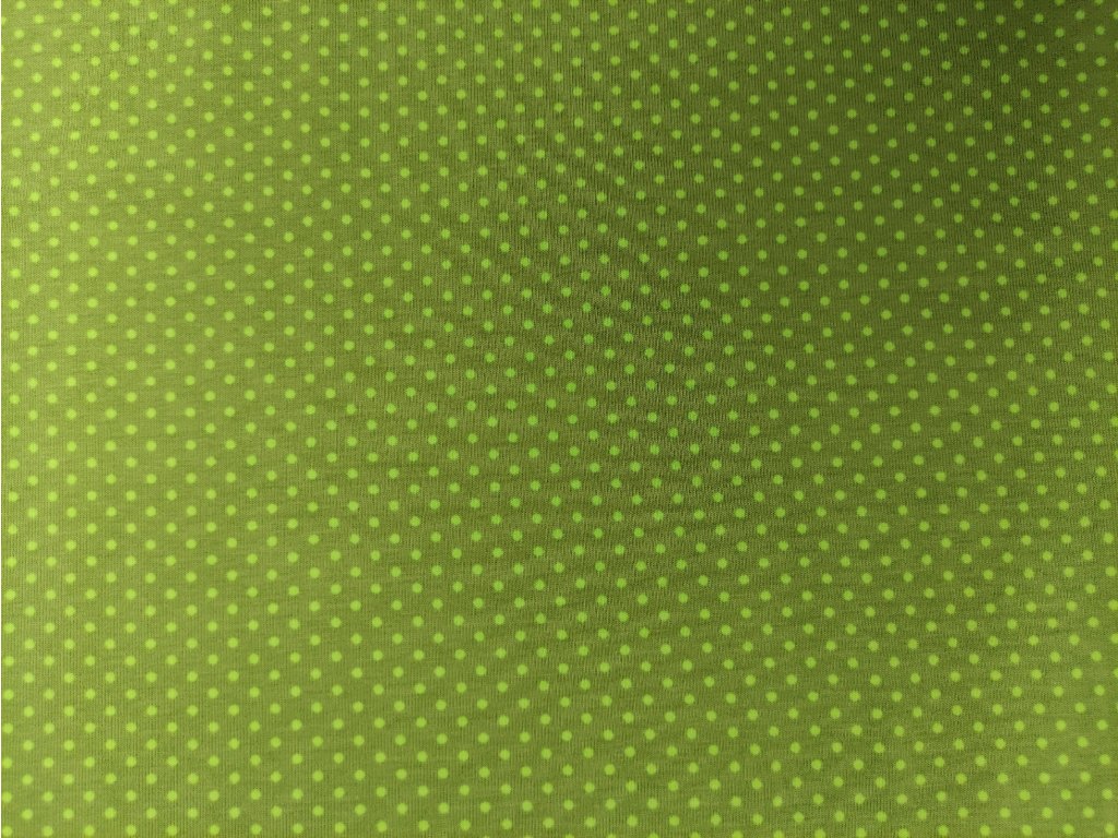 Zelené puntíky na zelené