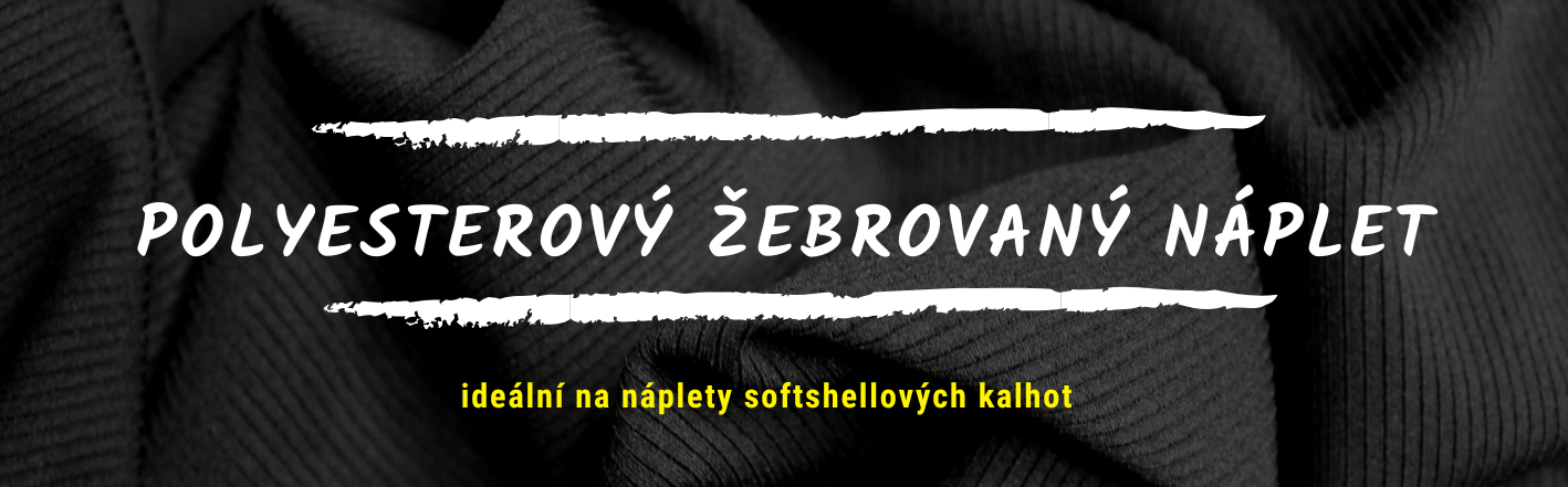 Polyesterový žebrovaný náplet