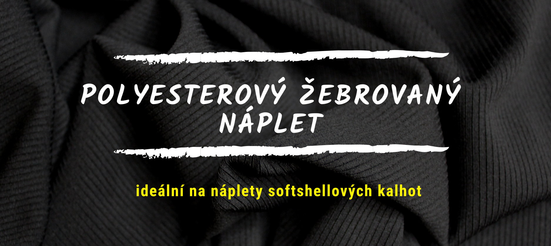Polyesterový žebrovaný náplet