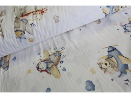 17938 6 zviratka piloti ii bavlnene platno sire 240cm