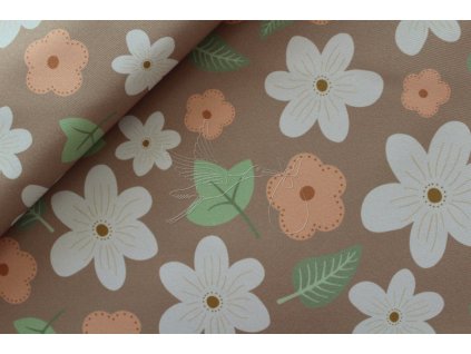 27177 2 zimni softshell vzorovany kvety
