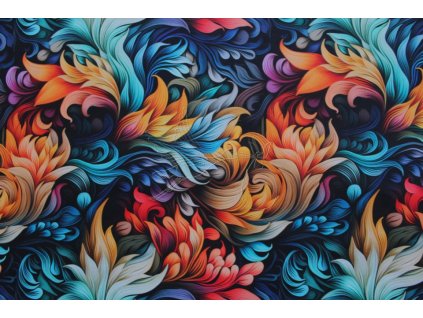 27237 zimni pruzny softshell 18 12 vzorovany tropicke kvety