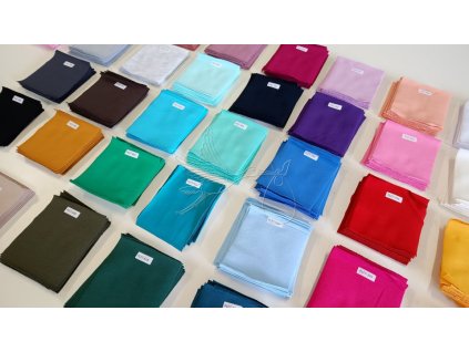 Vzorník - úplet, náplet a teplákovina - vzorek (Pleteniny Perlová růžová)