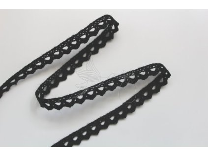 5478 2 bavlnena krajka 8mm cerna