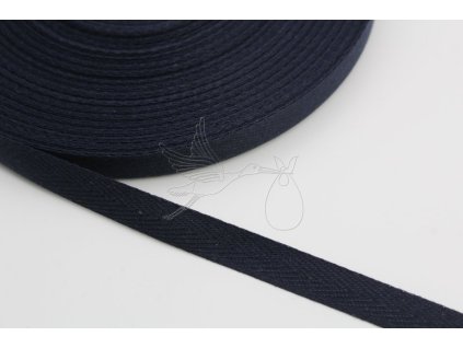 Keprovka tkalou 10mm tmave modra