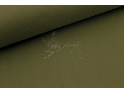 Khaki tmavá - bavlněné plátno, šíře 240cm - 130