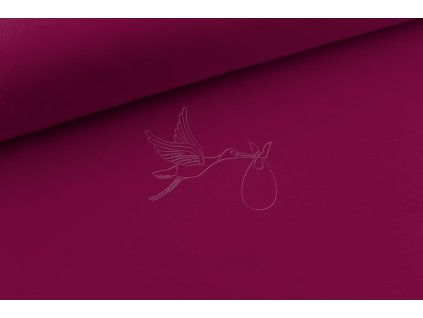 19629 naplet zebrovany tmava malinova