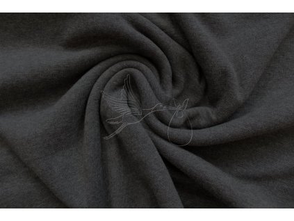 19641 jednobarevny uplet 190g tmave sedy melir