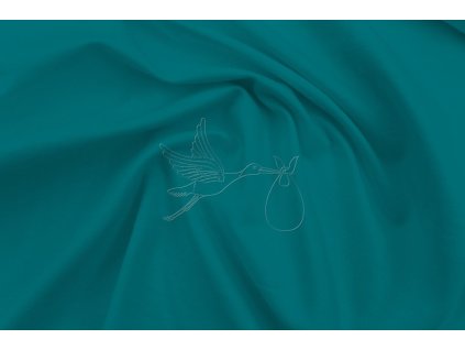 15162 jednobarevny uplet 190g modrozeleny tyrkys