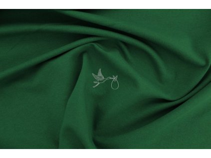 4422 jednobarevny uplet 190g tmave zelena