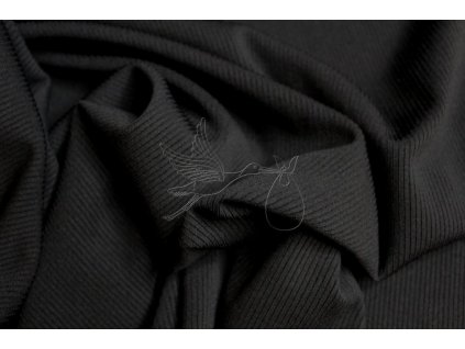 26034 1 polyesterovy zebrovany naplet cerna