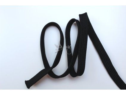 3552 plocha odevni snura 10mm cerna