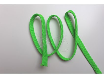 3567 plocha odevni snura 10mm neon zelena