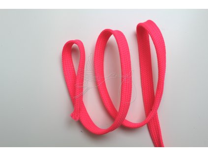 3573 plocha odevni snura 10mm neon ruzova