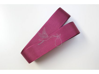 3669 stuha taftova 25mm tmavy cyklamen