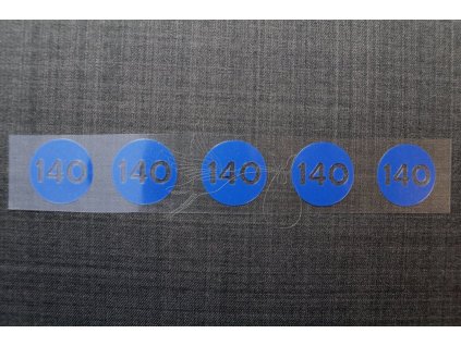 4845 velikostni nazehlovaci stitek modry vel 140