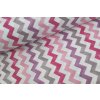 1281 3 chevron ruzovo fialovy bavlnene platno sire 240cm