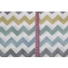 1290 6 chevron modro zeleny bavlnene platno sire 240cm