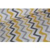 14508 2 chevron zluto sedy na bile bavlnene platno de luxe sire 240cm