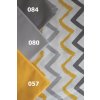 14508 5 chevron zluto sedy na bile bavlnene platno de luxe sire 240cm