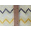 14511 3 chevron zluto sedy bavlnene platno de luxe sire 240cm
