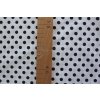 16442 2 tmave modre puntiky na bile bavlnene platno sire 240cm