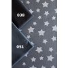 16469 2 bile hvezdy na tmave sede bavlnene platno sire 240cm