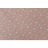 5214 5 bile mensi hvezdy na svetle ruzove bavlnene platno sire 240cm