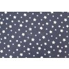 5208 7 bile mensi hvezdy na tmave modre bavlnene platno sire 240cm