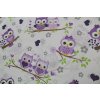 5289 7 sovy fialove bavlnene platno sire 240cm