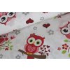 8676 sovy cervene bavlnene platno sire 240cm