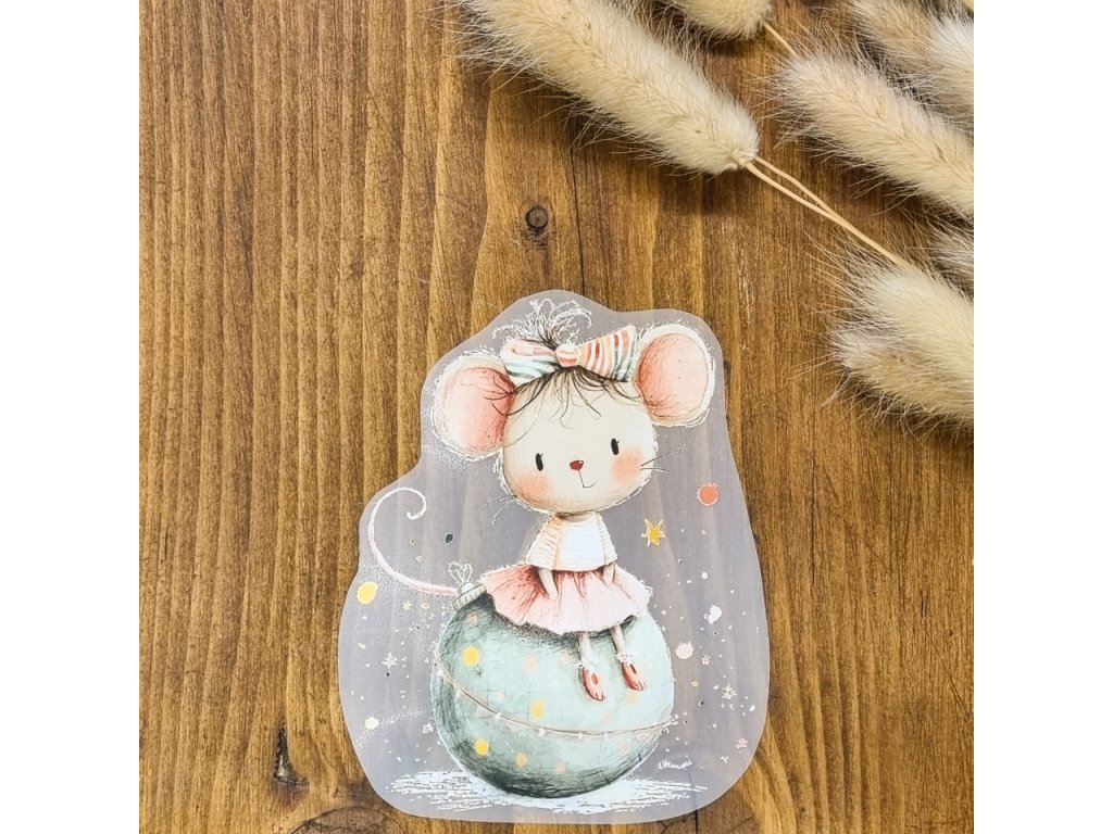DTF Nažehlovačka MYŠKA 11cm