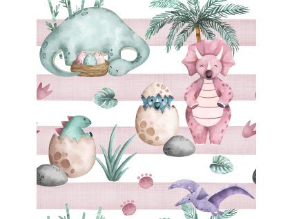 GirlyDinoPinkStripeEtsyFINAL