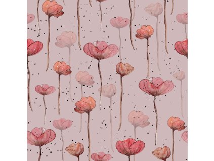 Teplákovina vlčí mák 250g